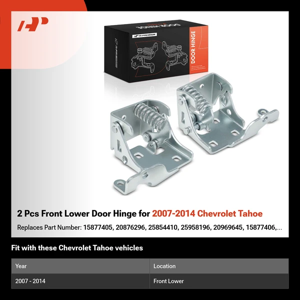 2 Pcs Front Lower Door Hinge for 2007-2014 Chevrolet Tahoe