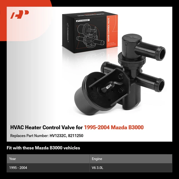 HVAC Heater Control Valve for 1995-2004 Mazda B3000