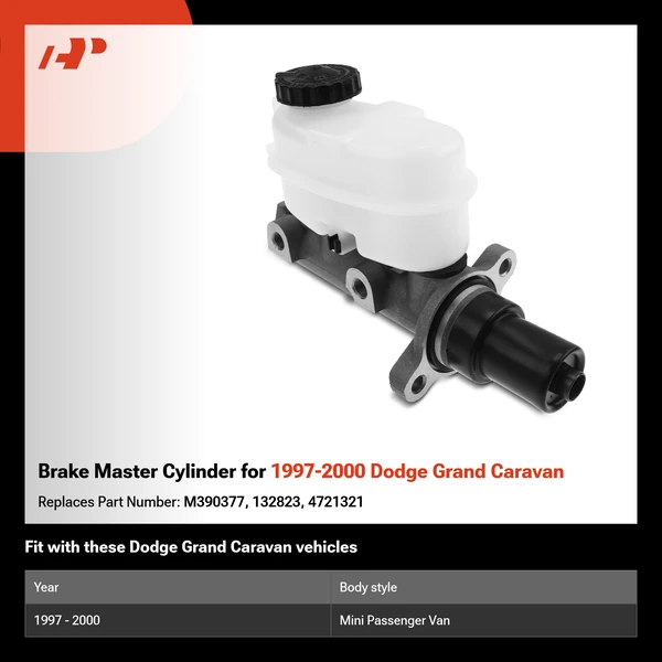 Brake Master Cylinder for 1997-2000 Dodge Grand Caravan