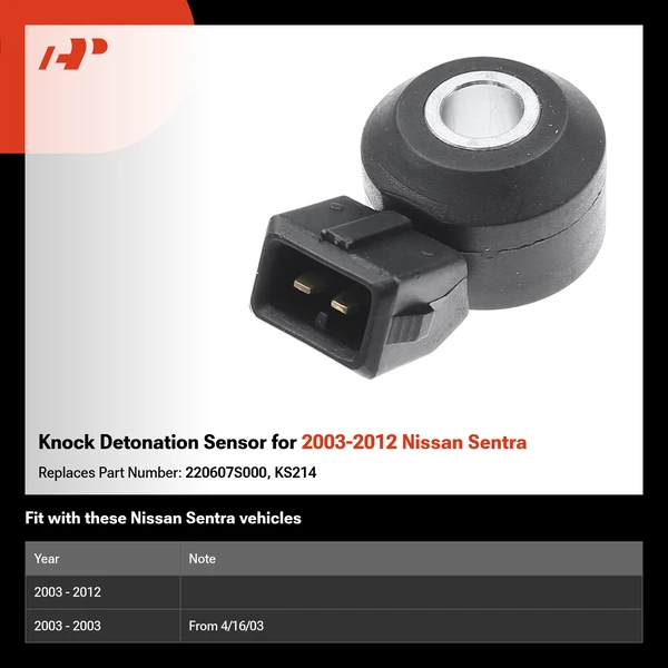 Knock Detonation Sensor for 2003-2012 Nissan Sentra