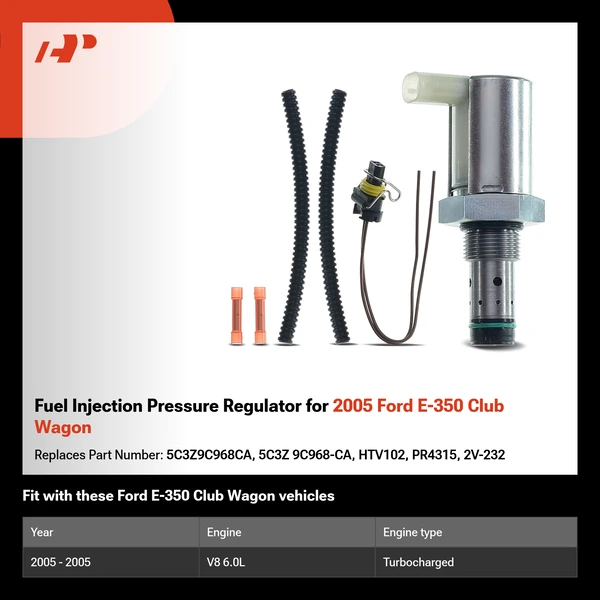 Fuel Injection Pressure Regulator for 2005 Ford E-350 Club Wagon