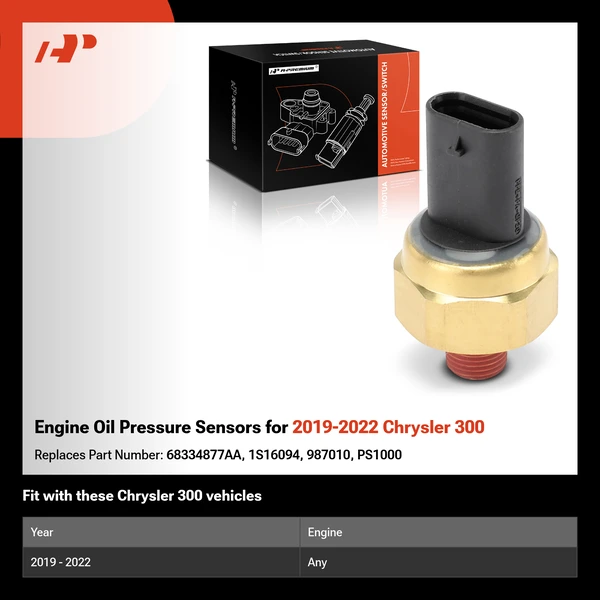 Engine Oil Pressure Sensors for 2019-2022 Chrysler 300
