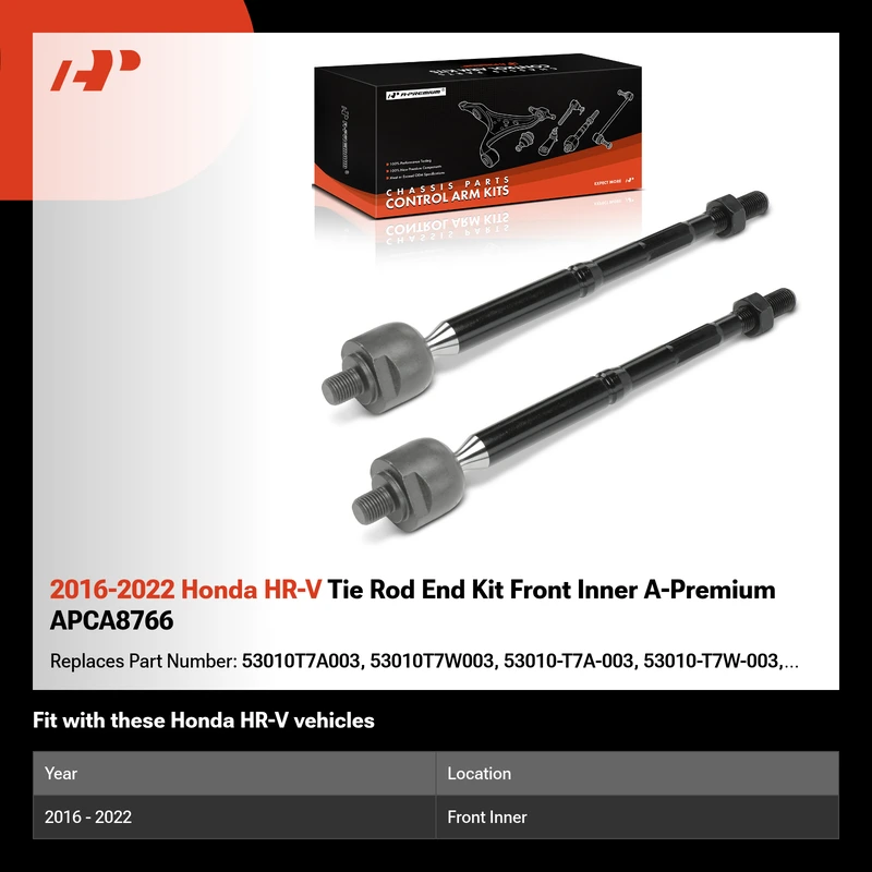 2016-2022 Honda HR-V Tie Rod End Kit Front Inner A-Premium APCA8766
