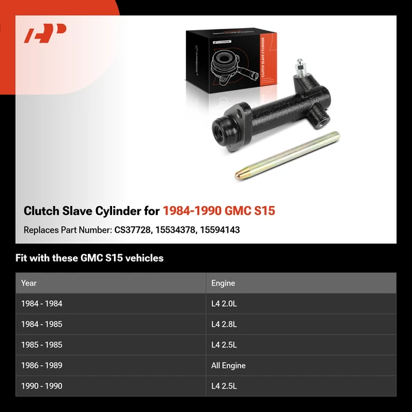 Clutch Slave Cylinder for 1984-1990 GMC S15