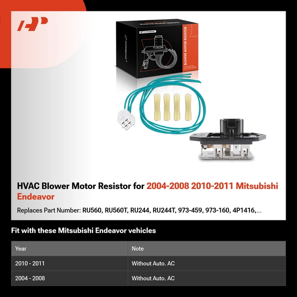 HVAC Blower Motor Resistor for 2004-2008 2010-2011 Mitsubishi Endeavor