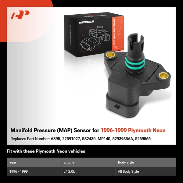 Manifold Pressure (MAP) Sensor for 1996-1999 Plymouth Neon