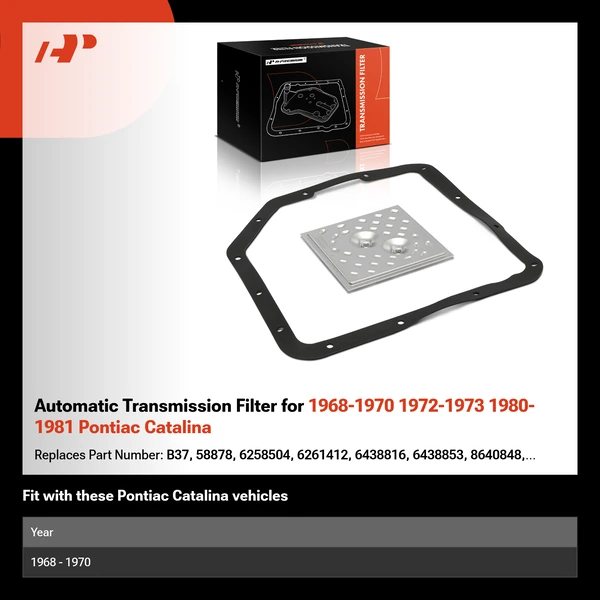 Automatic Transmission Filter for 1968-1970 1972-1973 1980-1981 Pontiac Catalina