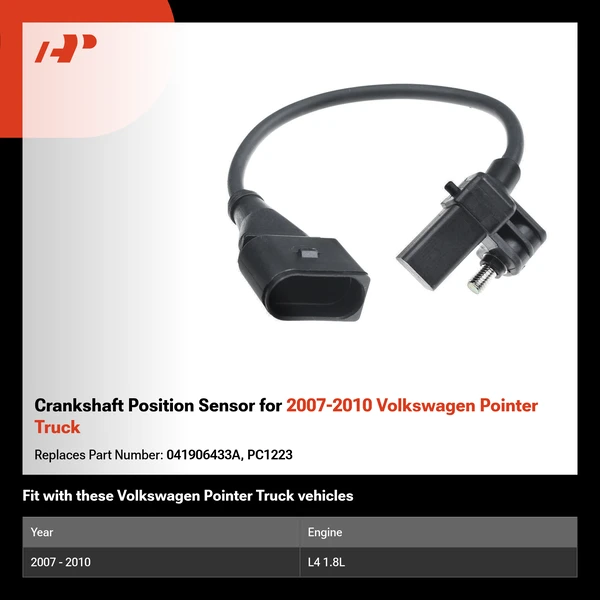 Crankshaft Position Sensor for 2007-2010 Volkswagen Pointer Truck