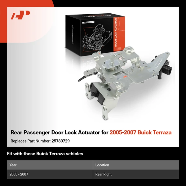 Rear Passenger Door Lock Actuator for 2005-2007 Buick Terraza