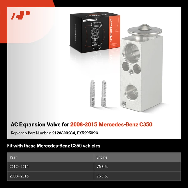 AC Expansion Valve for 2008-2015 Mercedes-Benz C350