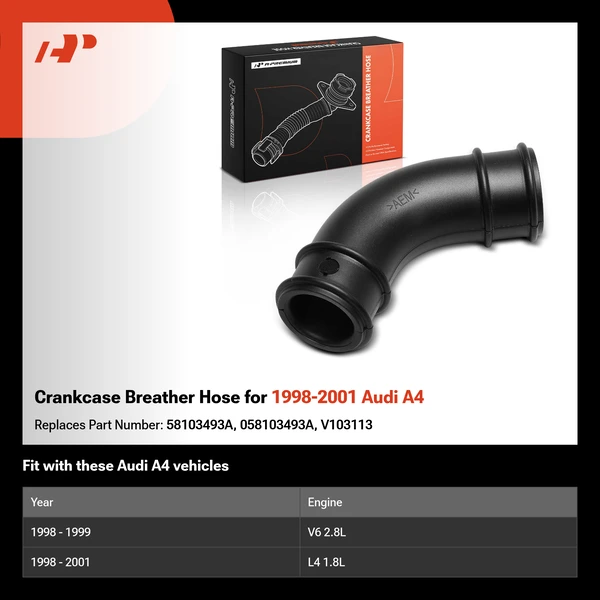 Crankcase Breather Hose for 1998-2001 Audi A4