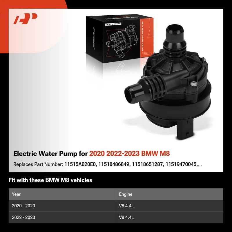 Electric Water Pump for 2020 2022-2023 BMW M8