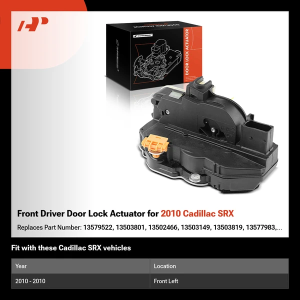 Front Driver Door Lock Actuator for 2010 Cadillac SRX