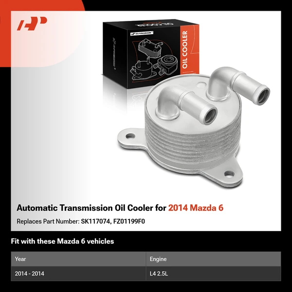Automatic Transmission Oil Cooler for 2014 Mazda 6