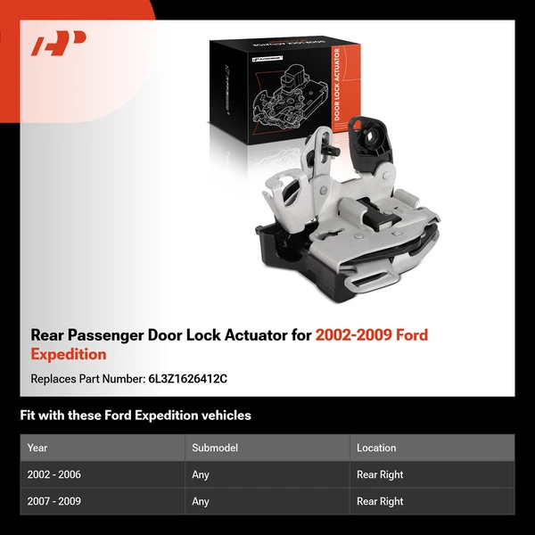 Rear Passenger Door Lock Actuator for 2002-2009 Ford Expedition