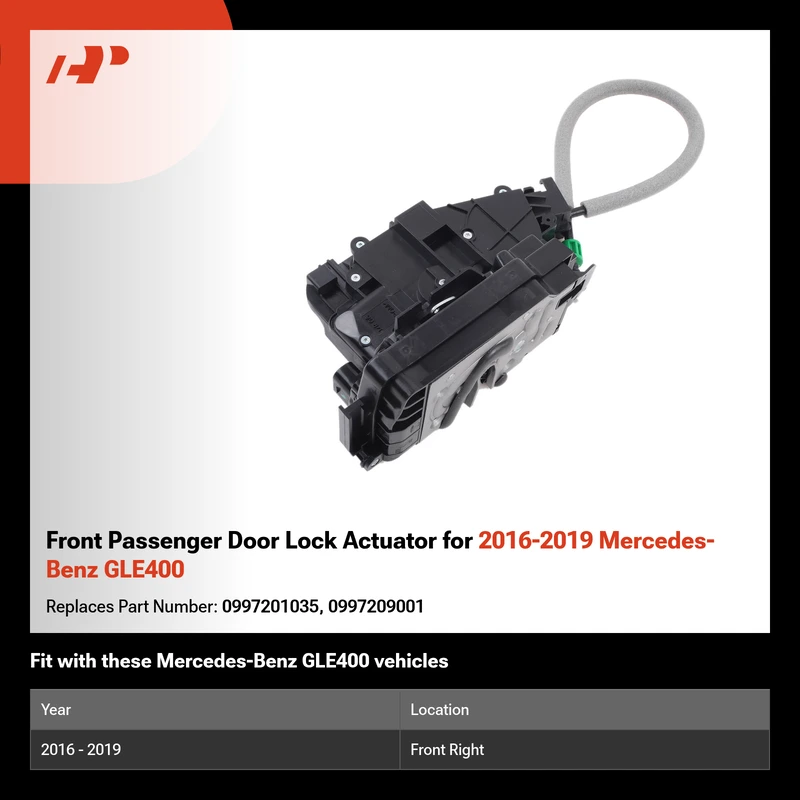 Front Passenger Door Lock Actuator for 2016-2019 Mercedes-Benz GLE400