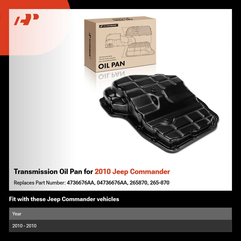 Transmission Oil Pan for 2010 Jeep Commander