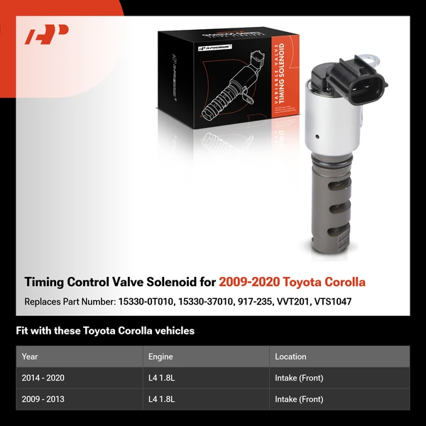 Timing Control Valve Solenoid for 2009-2020 Toyota Corolla