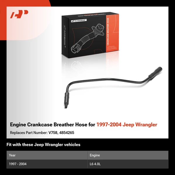 Engine Crankcase Breather Hose for 1997-2004 Jeep Wrangler