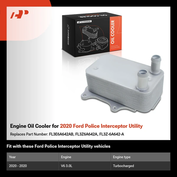 Engine Oil Cooler for 2020 Ford Police Interceptor Utility