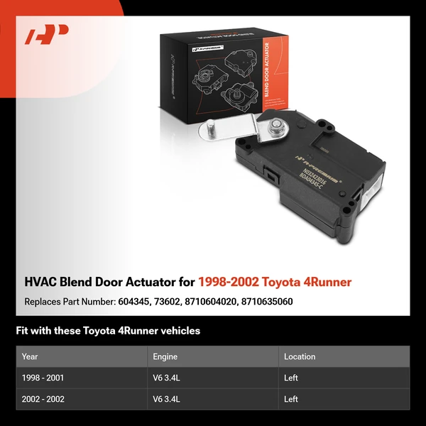 HVAC Blend Door Actuator for 1998-2002 Toyota 4Runner