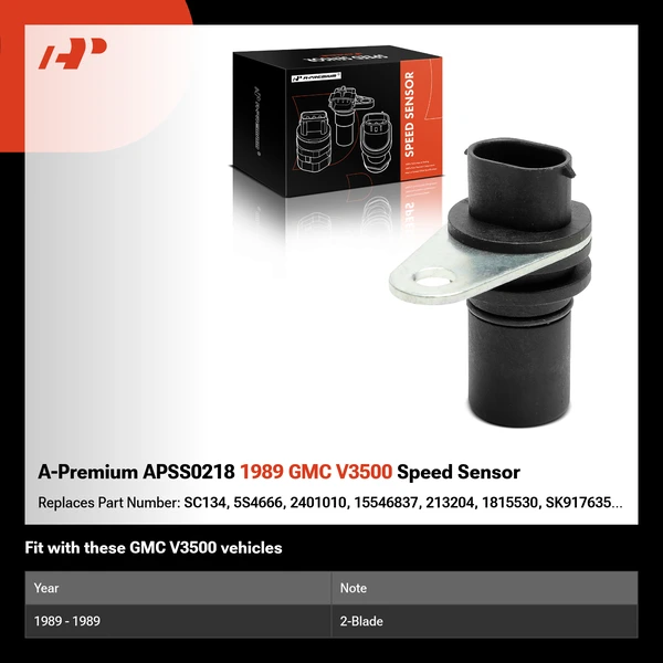 A-Premium APSS0218 1989 GMC V3500 Speed Sensor