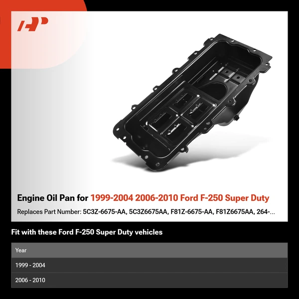 Engine Oil Pan for 1999-2004 2006-2010 Ford F-250 Super Duty
