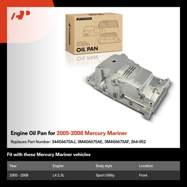 Engine Oil Pan for 2005-2008 Mercury Mariner