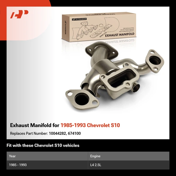 Exhaust Manifold for 1985-1993 Chevrolet S10