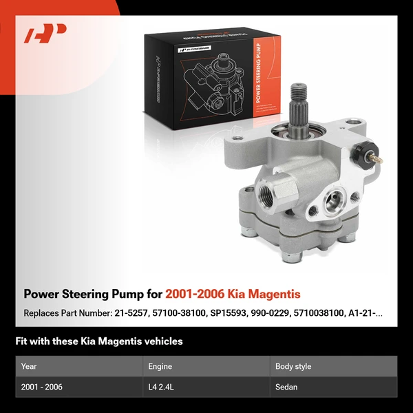 Power Steering Pump for 2001-2006 Kia Magentis