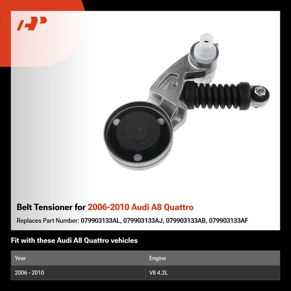 Belt Tensioner for 2006-2010 Audi A8 Quattro