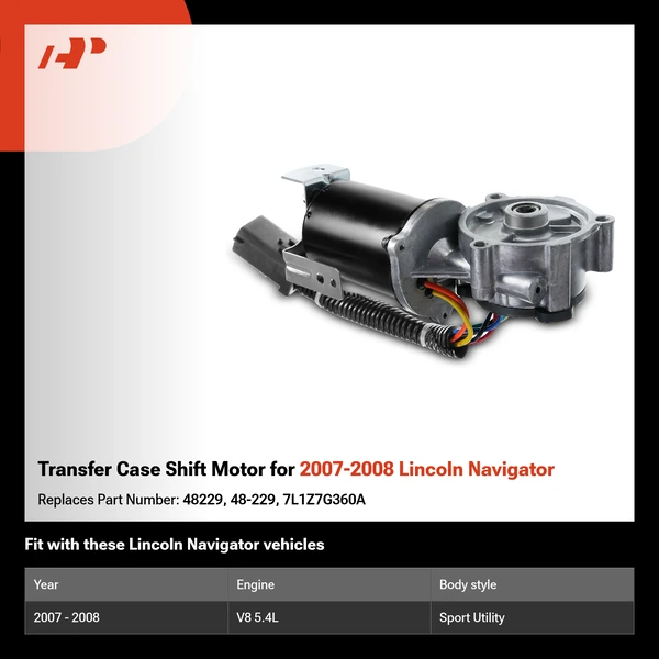 Transfer Case Shift Motor for 2007-2008 Lincoln Navigator