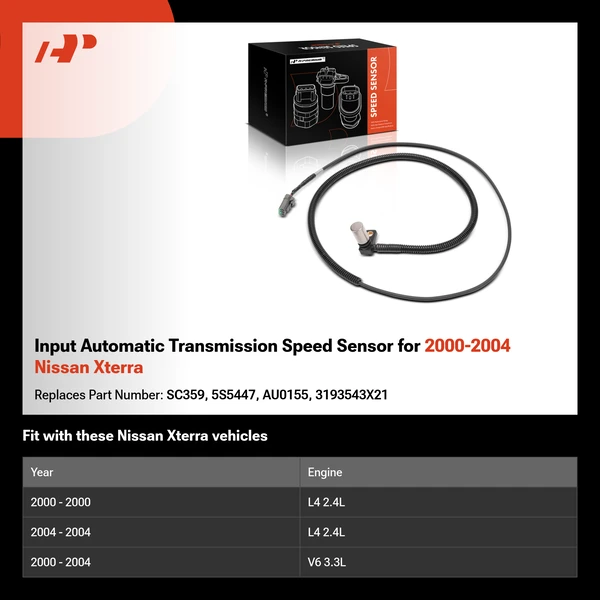 Input Automatic Transmission Speed Sensor for 2000-2004 Nissan Xterra