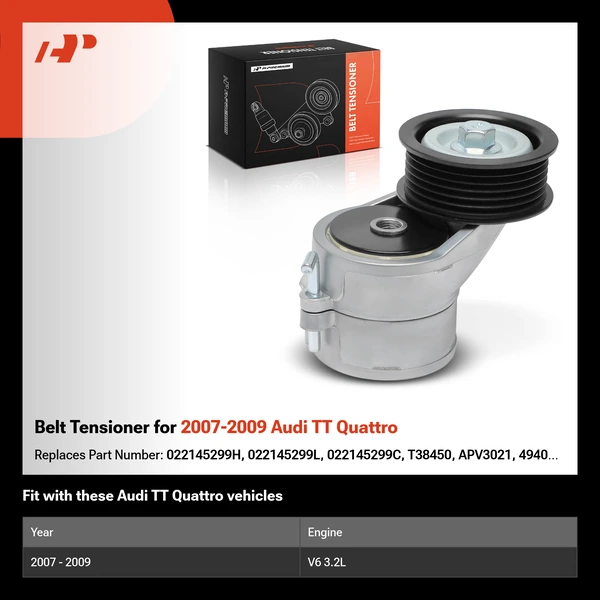 Belt Tensioner for 2007-2009 Audi TT Quattro