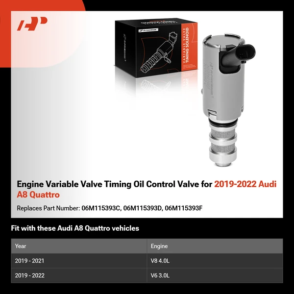 Engine Variable Valve Timing Oil Control Valve for 2019-2022 Audi A8 Quattro