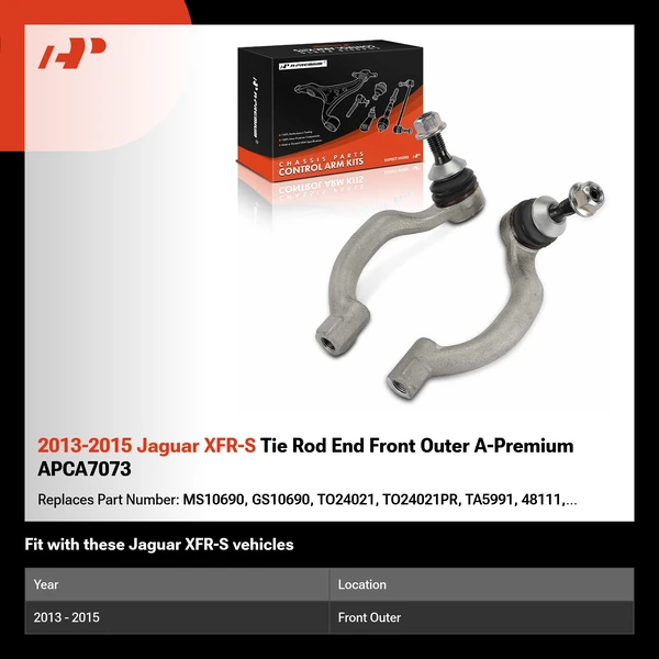 2013-2015 Jaguar XFR-S Tie Rod End Front Outer A-Premium APCA7073