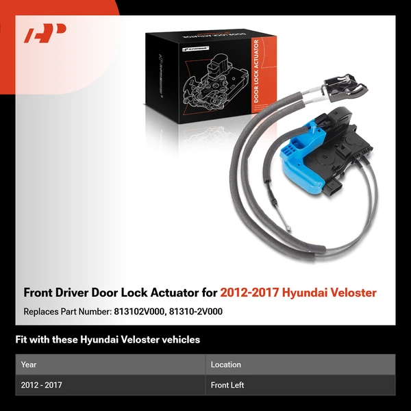 Front Driver Door Lock Actuator for 2012-2017 Hyundai Veloster