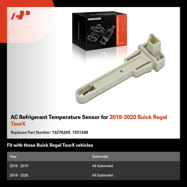 AC Refrigerant Temperature Sensor for 2018-2020 Buick Regal TourX