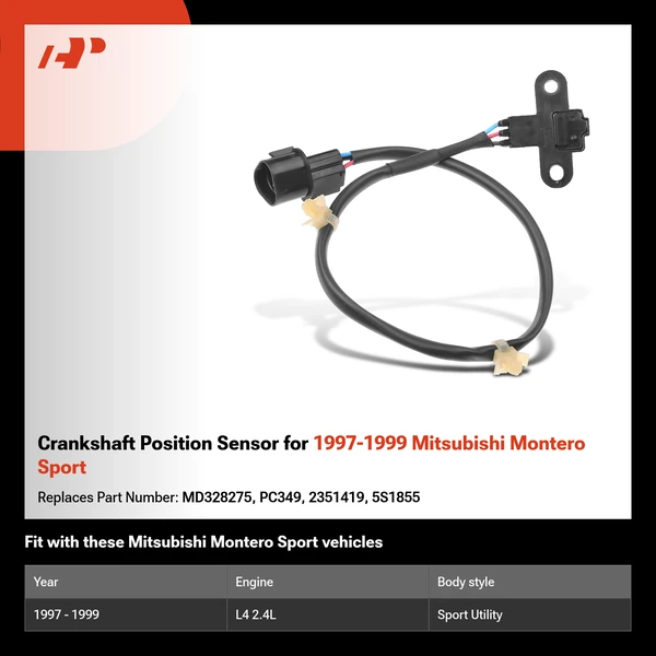 Crankshaft Position Sensor for 1997-1999 Mitsubishi Montero Sport