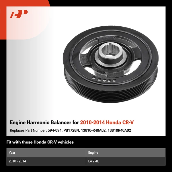 Engine Harmonic Balancer for 2010-2014 Honda CR-V