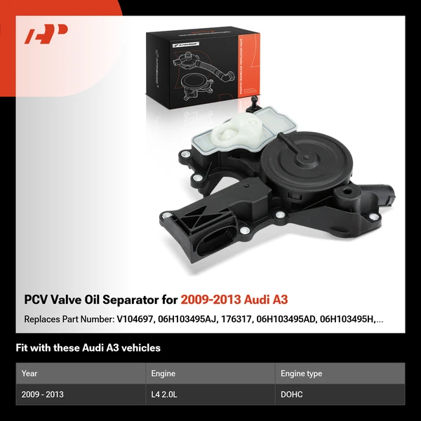 PCV Valve Oil Separator for 2009-2013 Audi A3