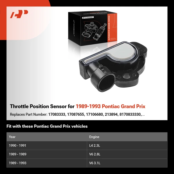Throttle Position Sensor for 1989-1993 Pontiac Grand Prix