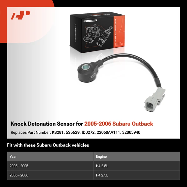 Knock Detonation Sensor for 2005-2006 Subaru Outback