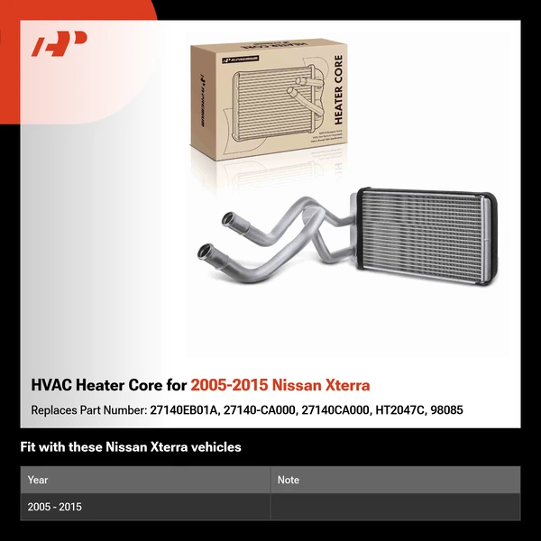 HVAC Heater Core for 2005-2015 Nissan Xterra