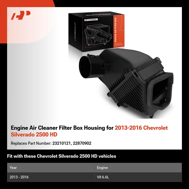Engine Air Cleaner Filter Box Housing for 2013-2016 Chevrolet Silverado 2500 HD
