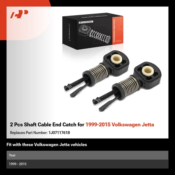 2 Pcs Shaft Cable End Catch for 1999-2015 Volkswagen Jetta