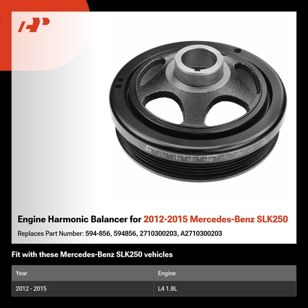 Engine Harmonic Balancer for 2012-2015 Mercedes-Benz SLK250