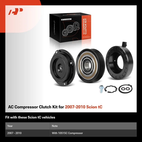AC Compressor Clutch Kit for 2007-2010 Scion tC