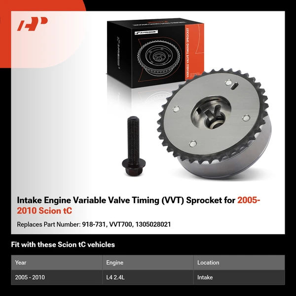 Intake Engine Variable Valve Timing (VVT) Sprocket for 2005-2010 Scion tC