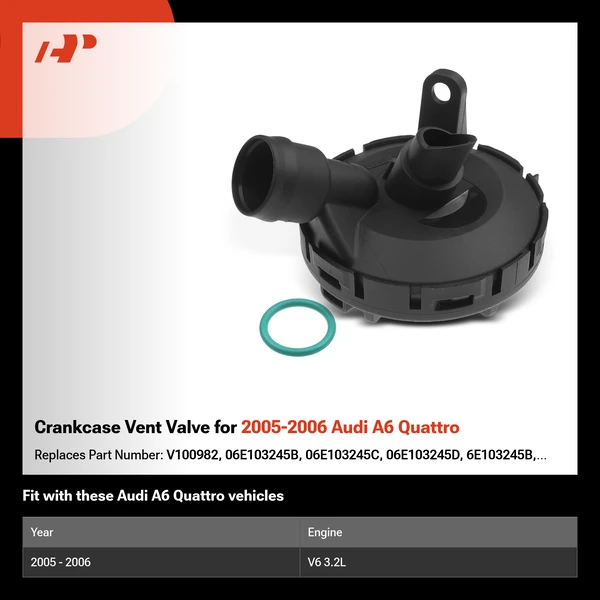 Crankcase Vent Valve for 2005-2006 Audi A6 Quattro